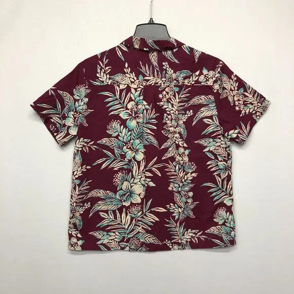 Tori Richard Uniforms Women Hawaiian Button Shirt Top Size Large Floral B260 -29 - Picture 9 of 12